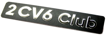 2CV6 Club - Emblem für Heckklappe